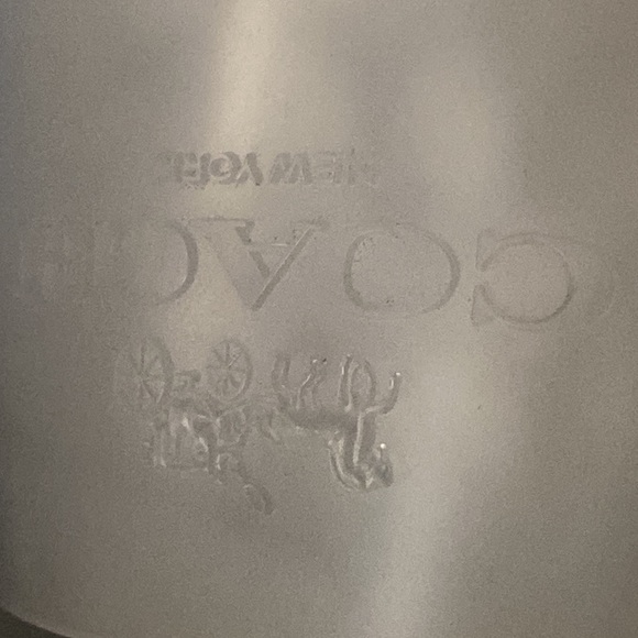 2PAIR=EUC Coach poppy rain boots size 8+COACH🩴Sandals✨Clear Sparkle - Picture 14 of 16